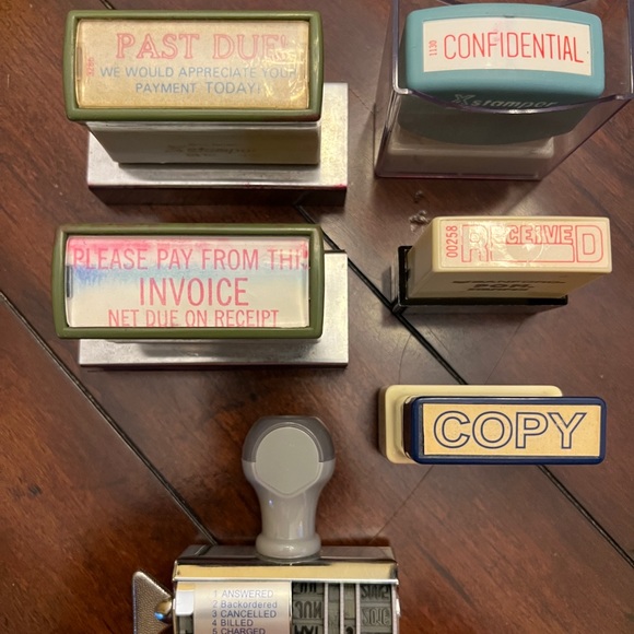 Office Stamps PAST DUE • Please Pay…• CONFIDENTIAL • Received• COPY • Multi Cat - Picture 2 of 3